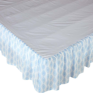 Avani Blue King Bed Skirt 78x80x16 VHC Brands - The Fox Decor